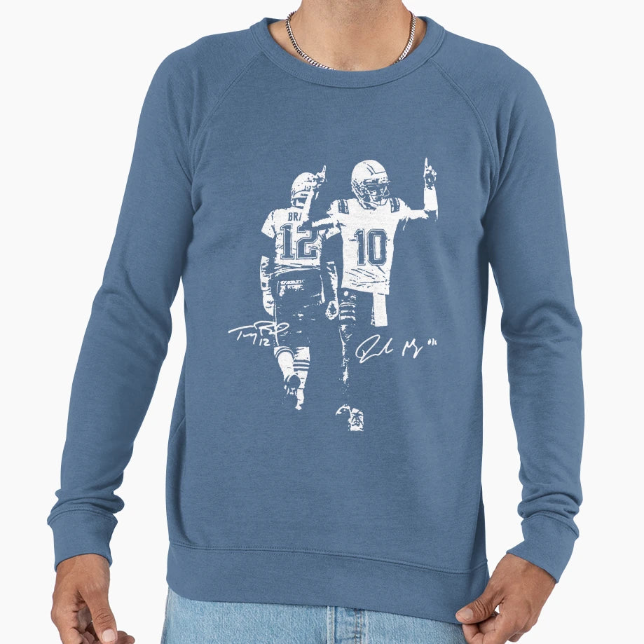 Drake Maye And Tom Tom And Drake Sweatshirt - Aesthetic Graphic Men Women - T-Shirt, Sweatshirt, Hoodie