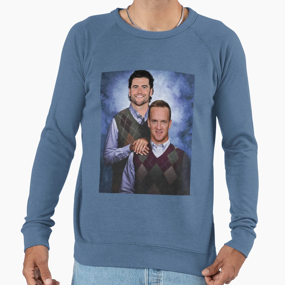 Peyton Manning Jarrett Stidham Sweatshirt - Novelty Apparel Unisex - T-Shirt, Sweatshirt, Hoodie