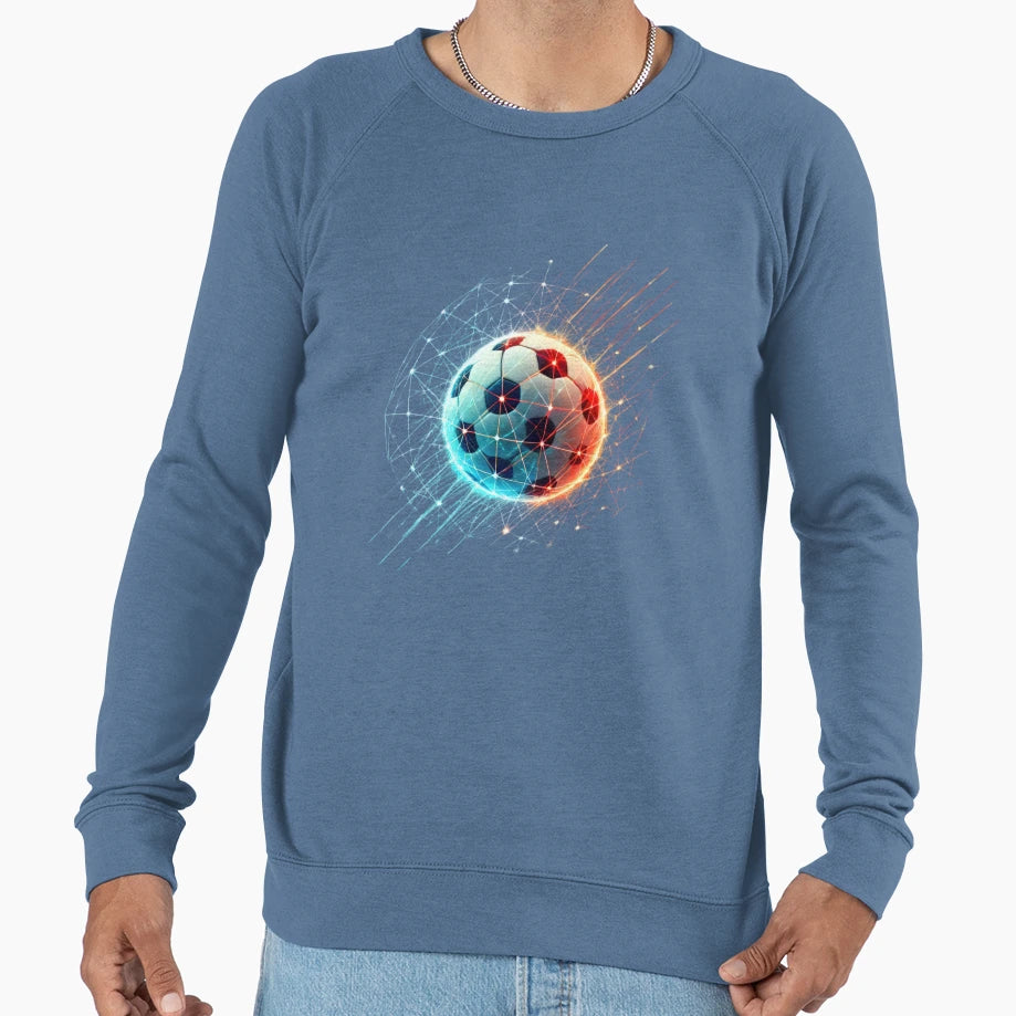 Football Soccer Nexus Electric Sweatshirt - Casual Everyday Wear Unisex - T-Shirt, Sweatshirt, Hoodie