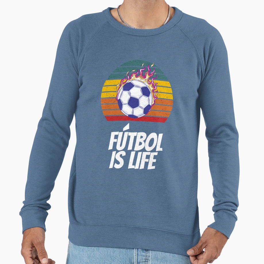 Futbol Is Life Soccer Lover Sweatshirt - Minimalist Print Men Women - T-Shirt, Sweatshirt, Hoodie