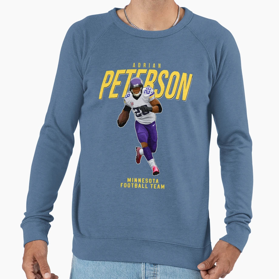 Adrian Peterson 28 Minnesota Sweatshirt - Minimalist Print for Adults - T-Shirt, Sweatshirt, Hoodie