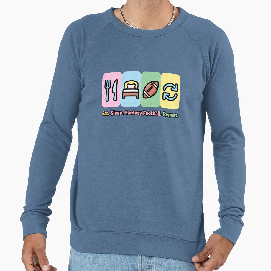 Playful Pastel Blocks Football Sweatshirt - Fun Novelty Design Unisex - T-Shirt, Sweatshirt, Hoodie