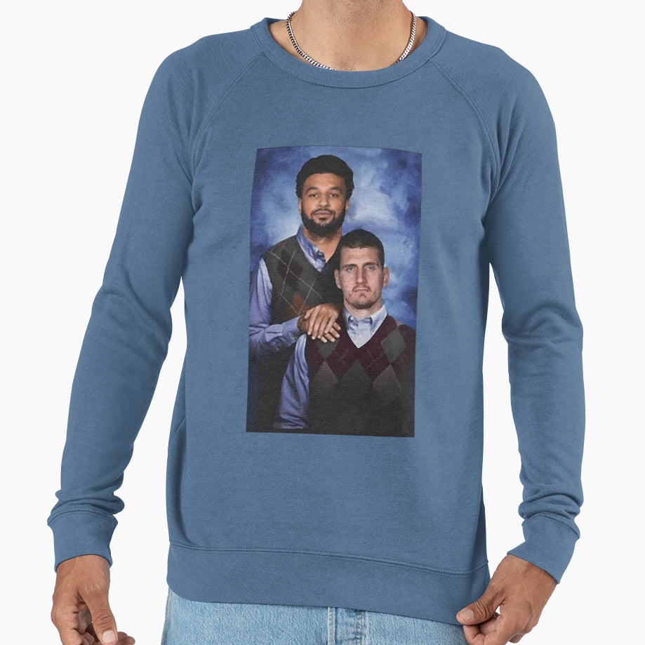 Nikola Jokic Jamal Murray Denver Sweatshirt - Custom Art Print Unisex - T-Shirt, Sweatshirt, Hoodie