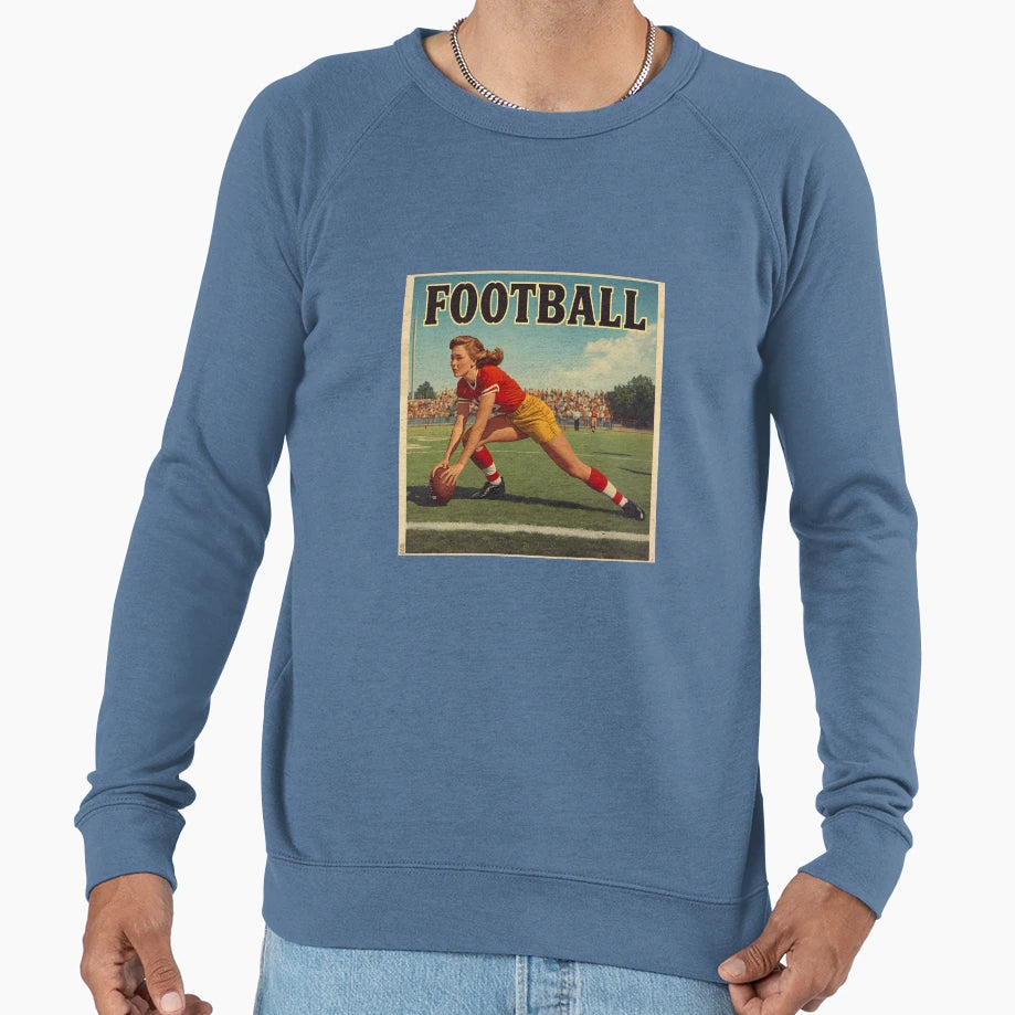 Womens American Football Sweatshirt - Aesthetic Graphic for Adults - T-Shirt, Sweatshirt, Hoodie