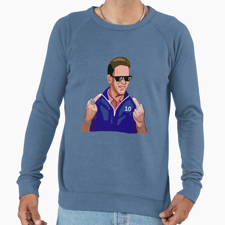 Eli Manning Givin Birds Sweatshirt - Unique Graphic Unisex - T-Shirt, Sweatshirt, Hoodie