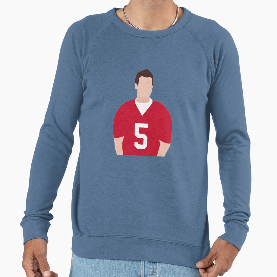 Finn Hudson Quarterback Sweatshirt - Fun Novelty Design for Adults - T-Shirt, Sweatshirt, Hoodie