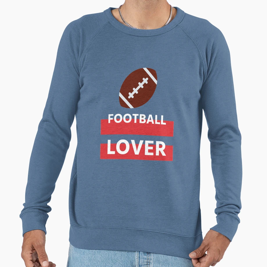 American Football Lover Simple White Sweatshirt - Trendy Graphic Unisex - T-Shirt, Sweatshirt, Hoodie