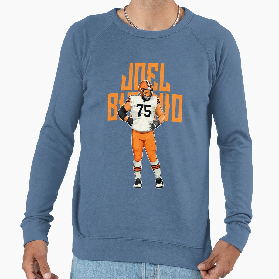 Joel Bitonio Stand 72 Bold Sweatshirt - Unique Graphic for Adults - T-Shirt, Sweatshirt, Hoodie