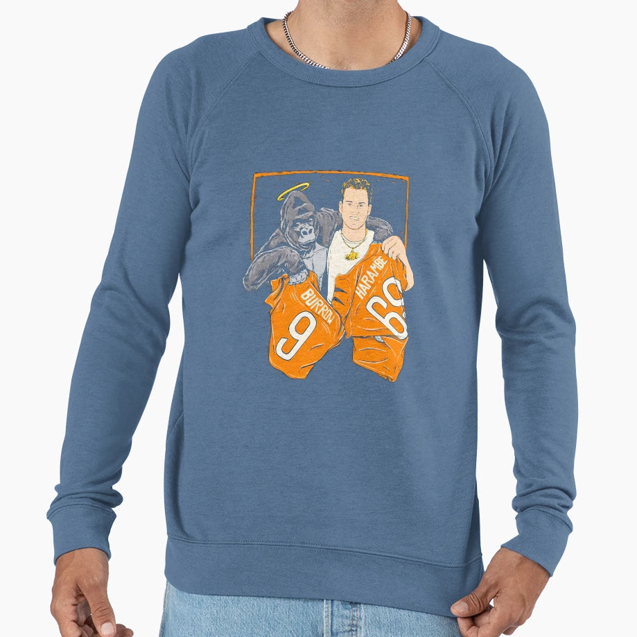Cincinnati Jersey Swap JB And Harambe T-Shirt - Custom Art Print for Adults - T-Shirt, Sweatshirt, Hoodie
