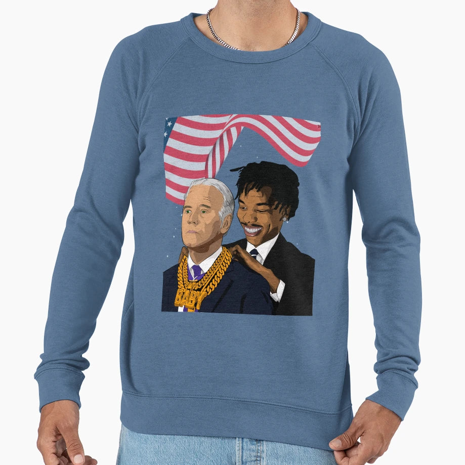 Joe Biden Lil Meme Sweatshirt - Aesthetic Graphic for Adults - T-Shirt, Sweatshirt, Hoodie