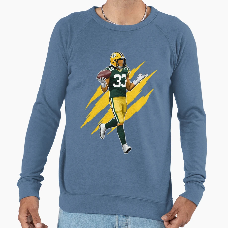 Aaron Jones Styles 33 Claw Sweatshirt - Fun Novelty Design for Adults - T-Shirt, Sweatshirt, Hoodie