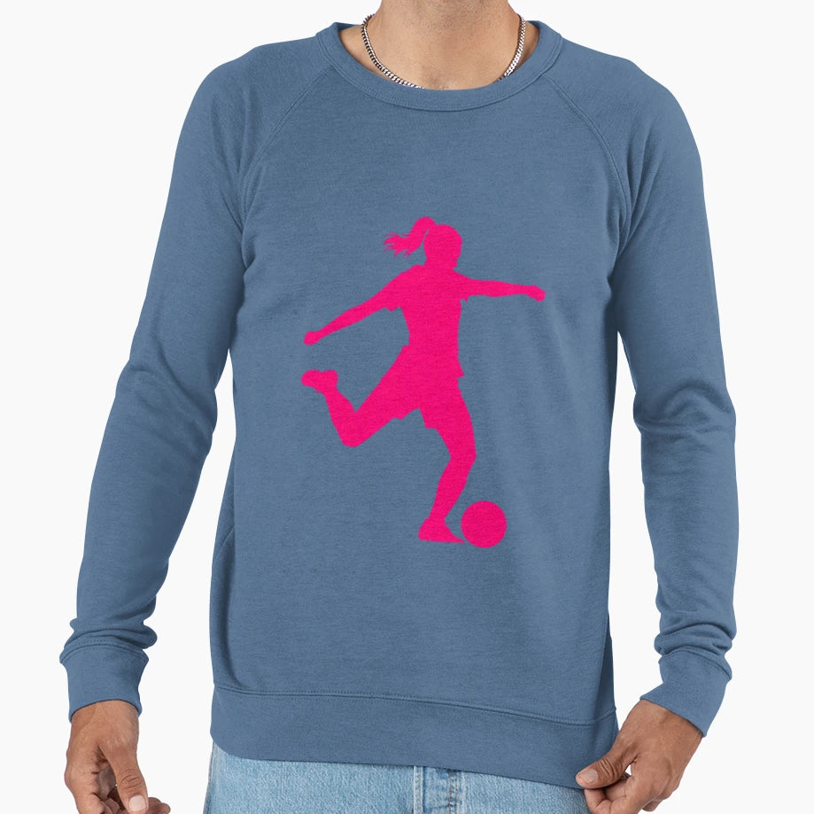 Soccer Player Sweatshirt - Graphic Print Unisex - T-Shirt, Sweatshirt, Hoodie