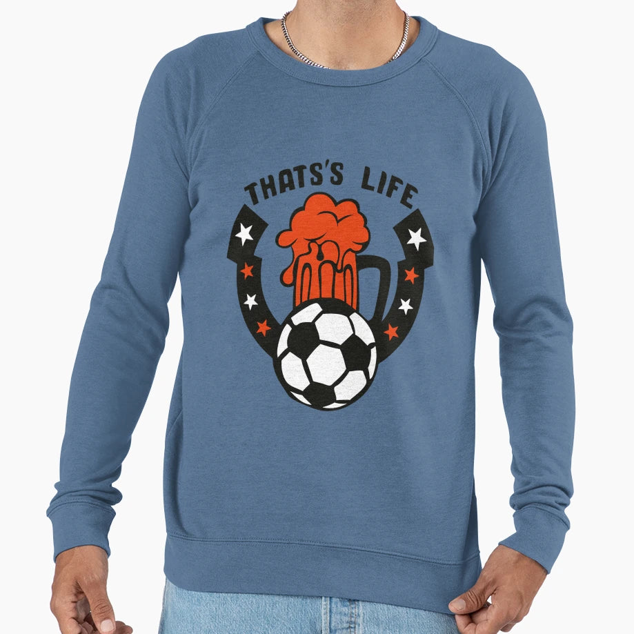 Football That Life Beer Logo Sport Sweatshirt - Minimalist Print Unisex - T-Shirt, Sweatshirt, Hoodie