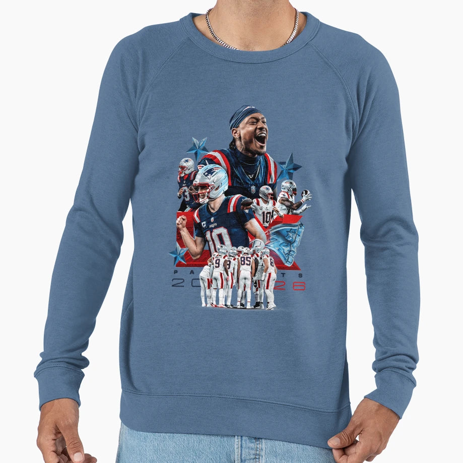 New England Patriots Team Sweatshirt - Streetwear Style Men Women - T-Shirt, Sweatshirt, Hoodie