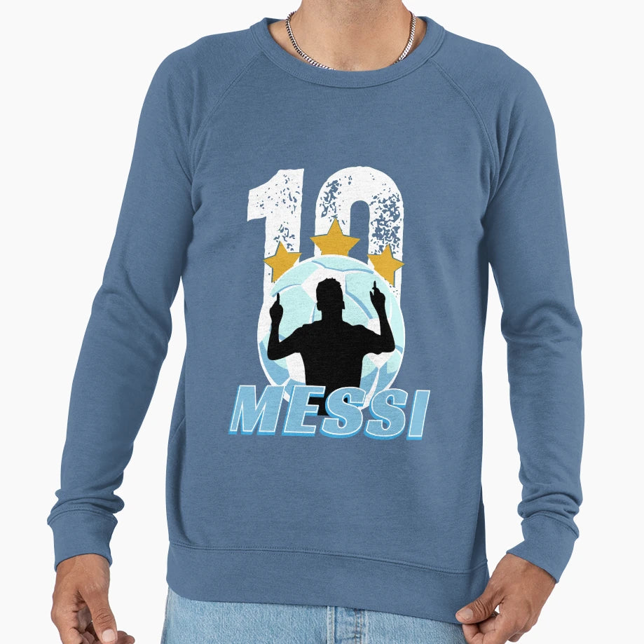 Messi 10 Sweatshirt - Aesthetic Graphic for Adults - T-Shirt, Sweatshirt, Hoodie