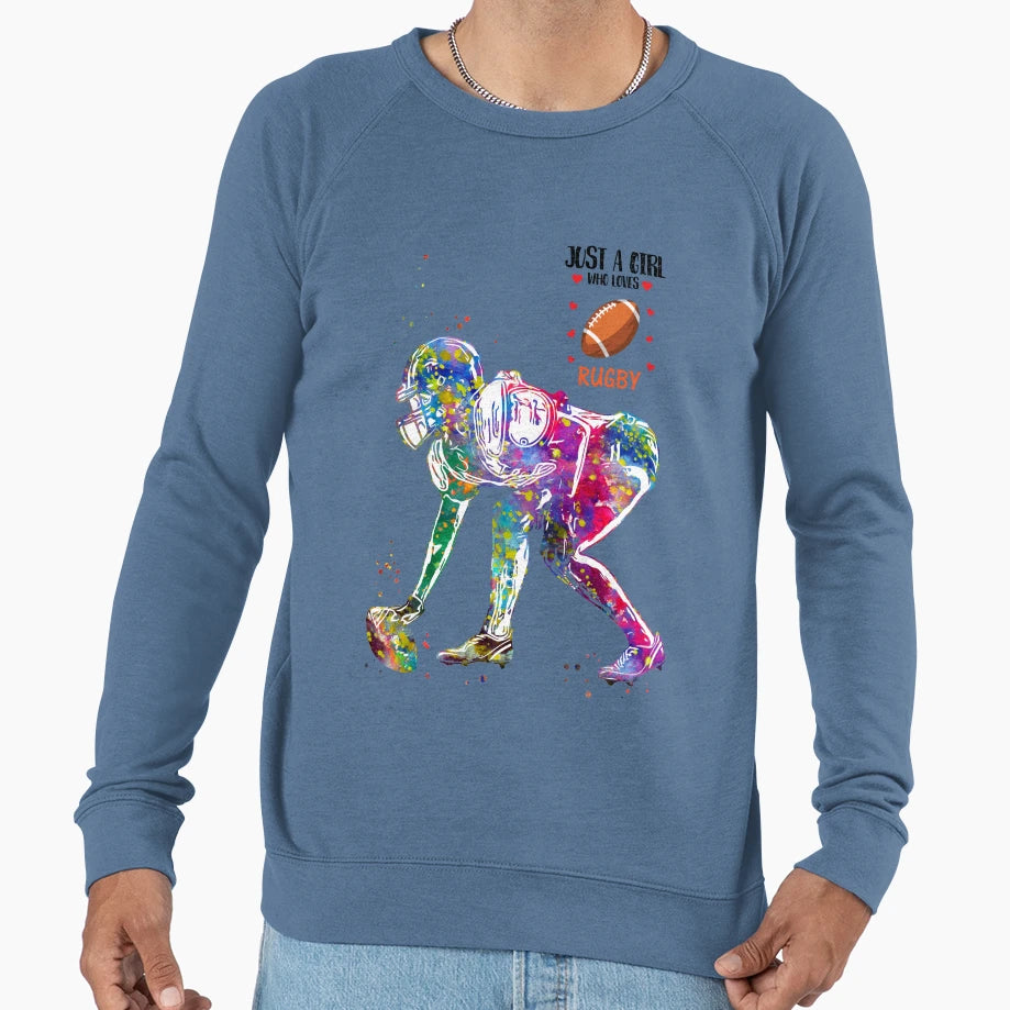 American Football Player Sweatshirt - Casual Everyday Wear Unisex - T-Shirt, Sweatshirt, Hoodie