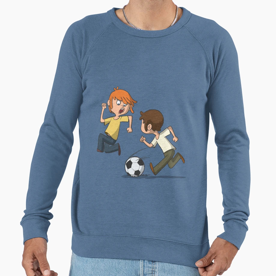 Football Soccer Sweatshirt - Minimalist Print Men Women - T-Shirt, Sweatshirt, Hoodie