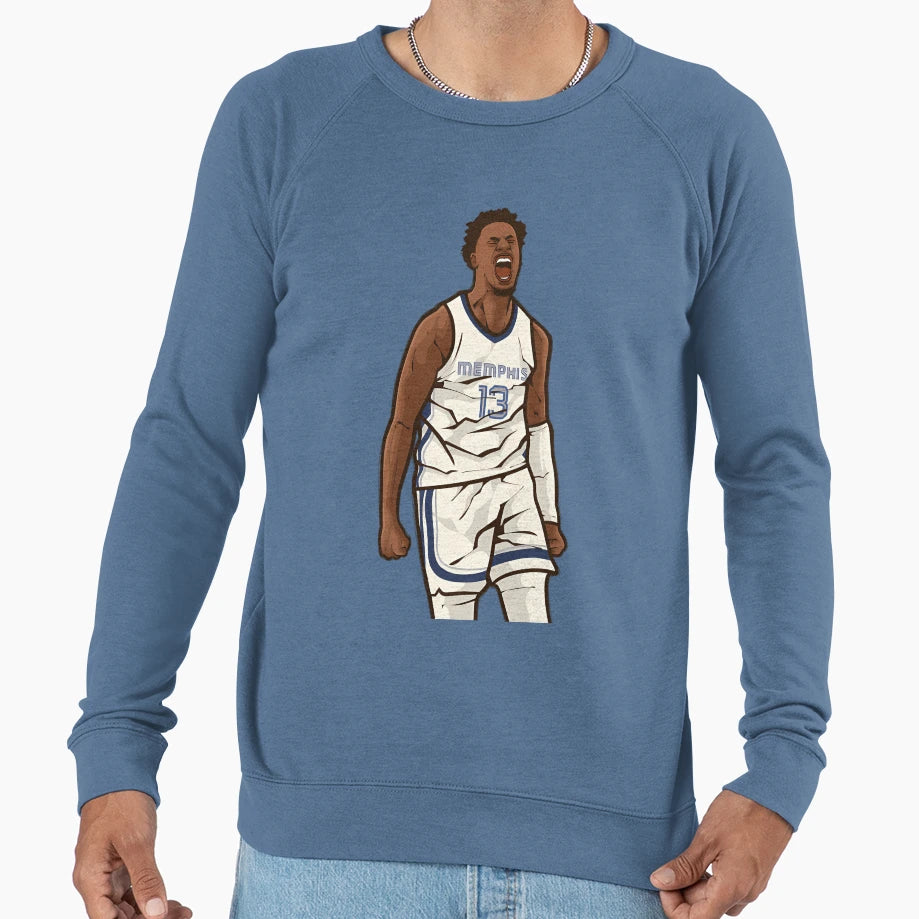 Jaren Jackson Jr Celebration Cartoon Sweatshirt - Aesthetic Graphic Unisex - T-Shirt, Sweatshirt, Hoodie