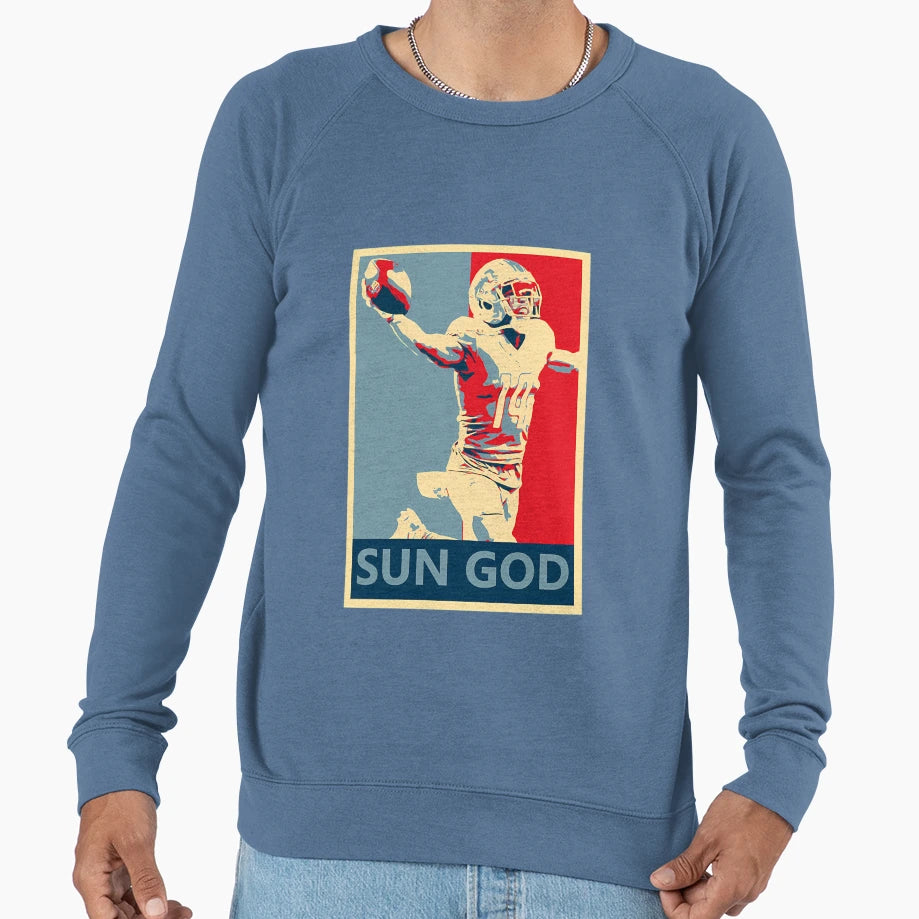 Amon Ra St Brown Detroit Lions Sun Sweatshirt - Unique Graphic Men Women - T-Shirt, Sweatshirt, Hoodie