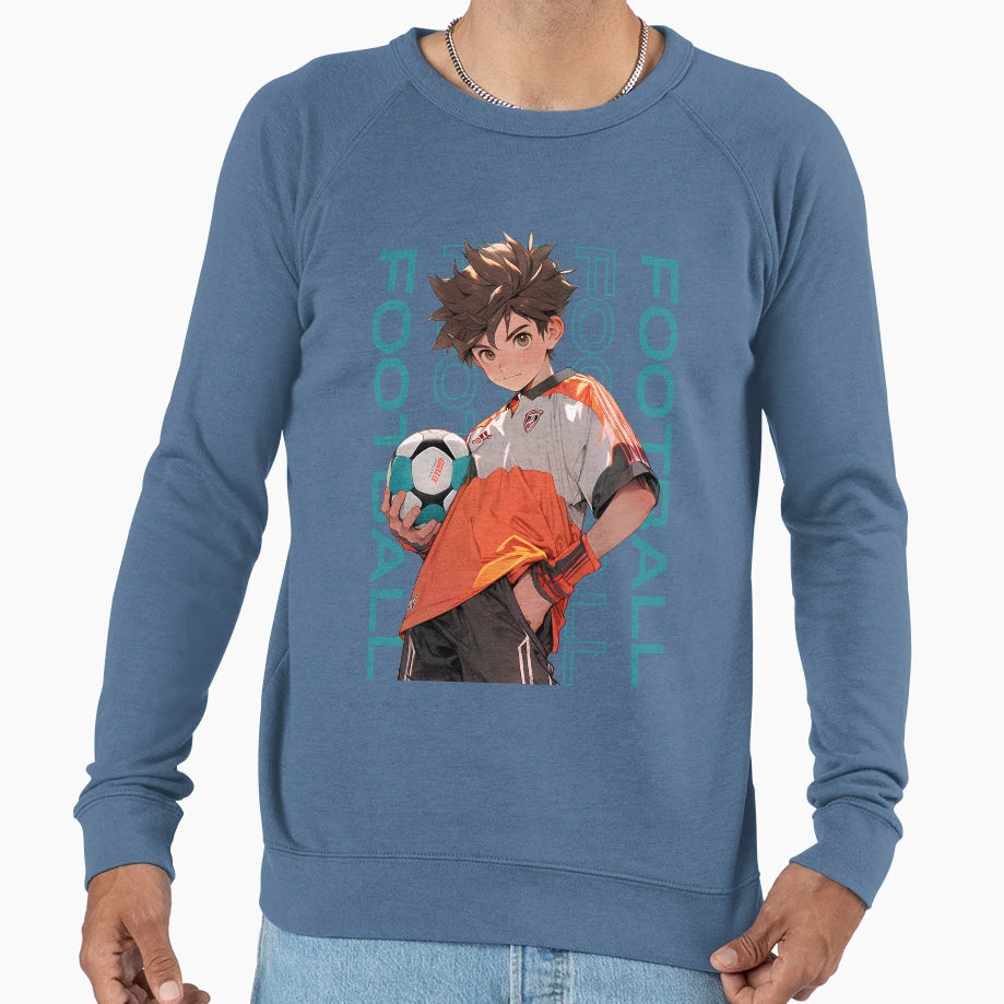 Football Football Player Sweatshirt - Unique Graphic Unisex - T-Shirt, Sweatshirt, Hoodie
