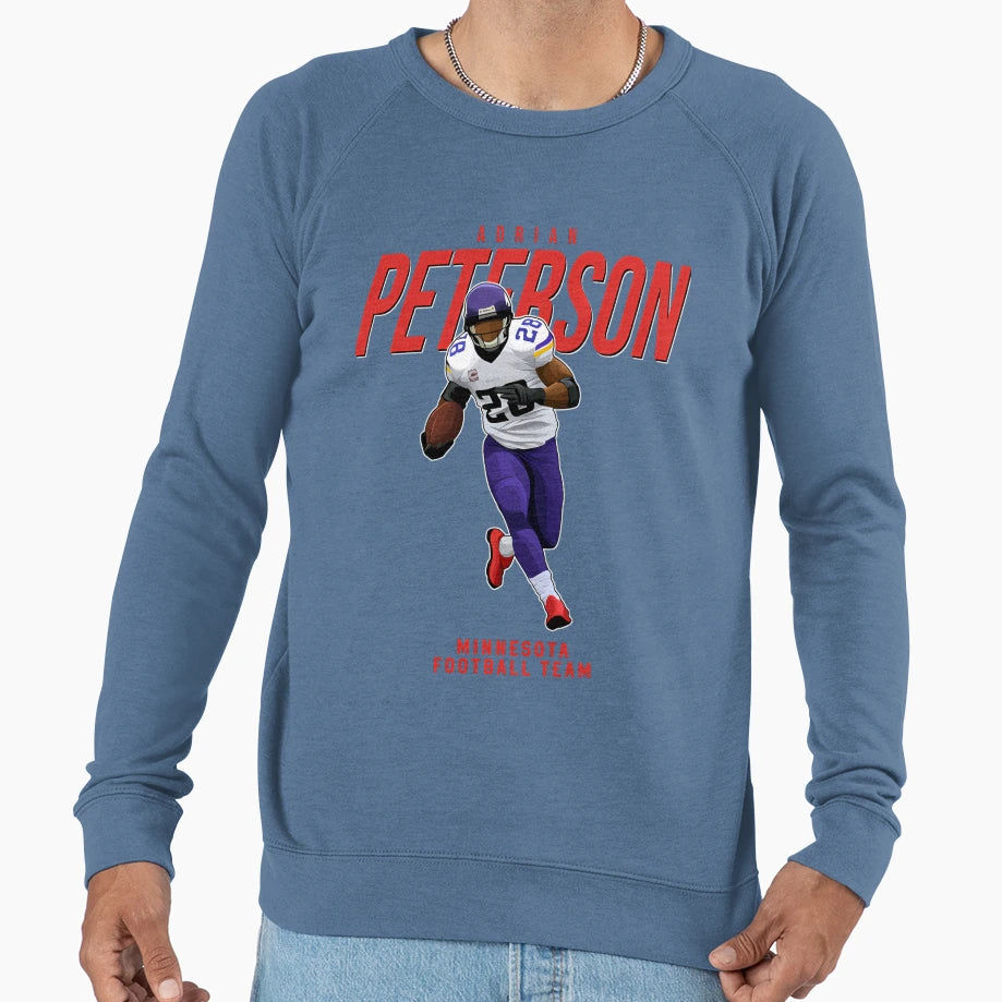 Adrian Peterson Drives 28 Minnesota Sweatshirt - Minimalist Print Unisex - T-Shirt, Sweatshirt, Hoodie