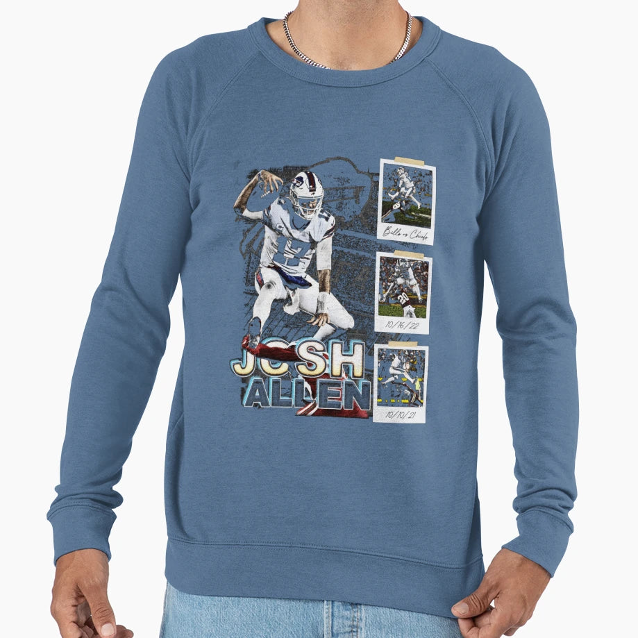 Dynamic Football Quarterback Jump Sweatshirt - Streetwear Style for Adults - T-Shirt, Sweatshirt, Hoodie