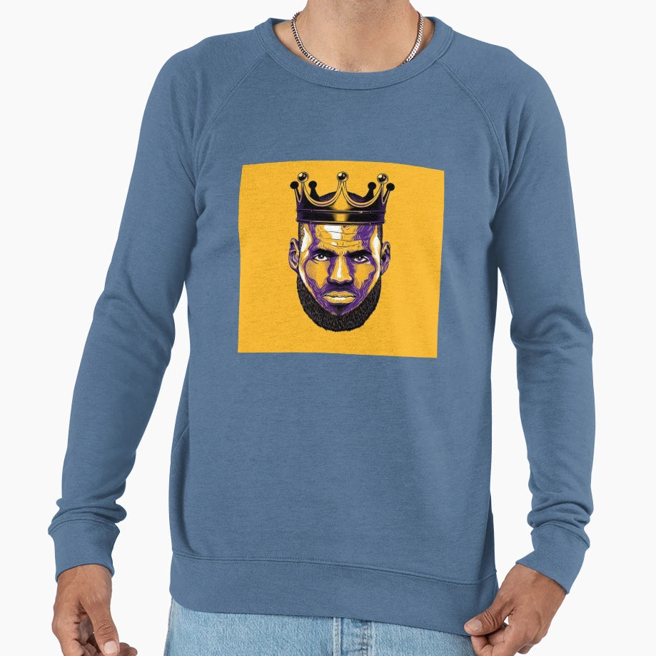 King Lebron James Sweatshirt - Novelty Apparel for Adults - T-Shirt, Sweatshirt, Hoodie