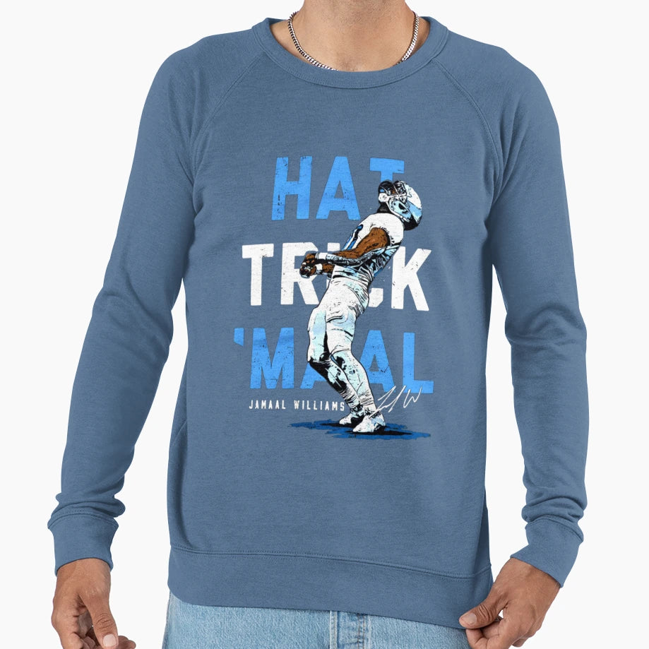 Jamaal Williams Hat Trick Sweatshirt - Casual Everyday Wear for Adults - T-Shirt, Sweatshirt, Hoodie