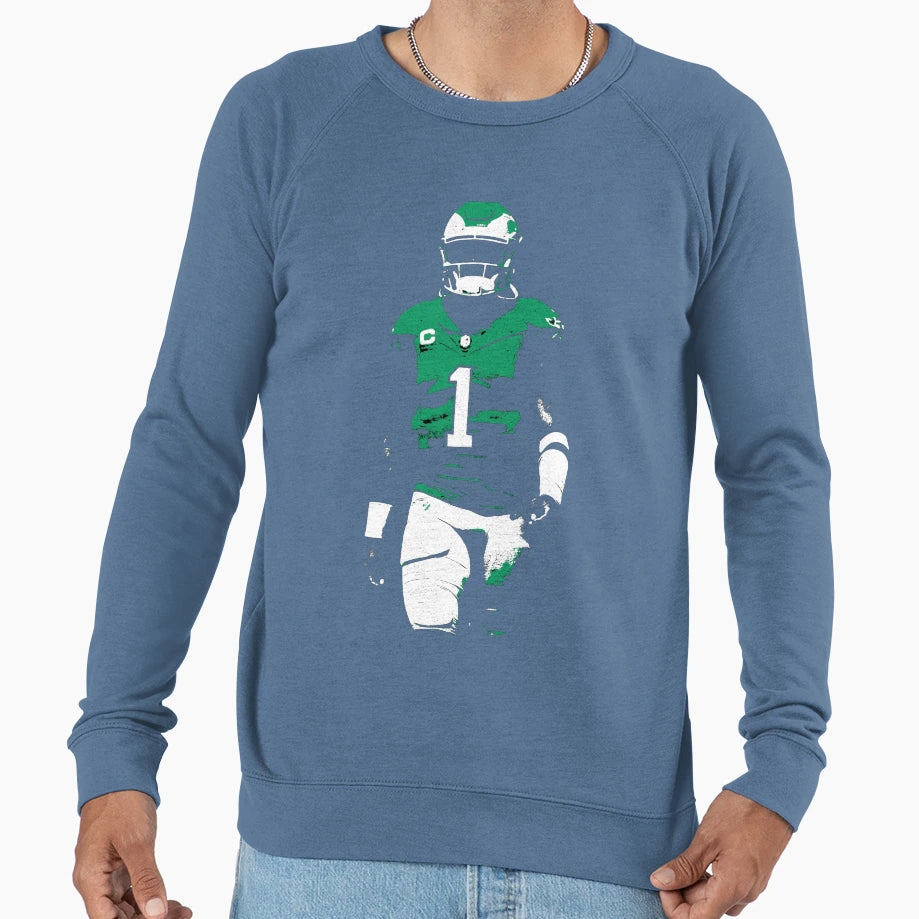 JH 1 Philly Football Stencil Tribute Sweatshirt - Trendy Graphic for Adults - T-Shirt, Sweatshirt, Hoodie