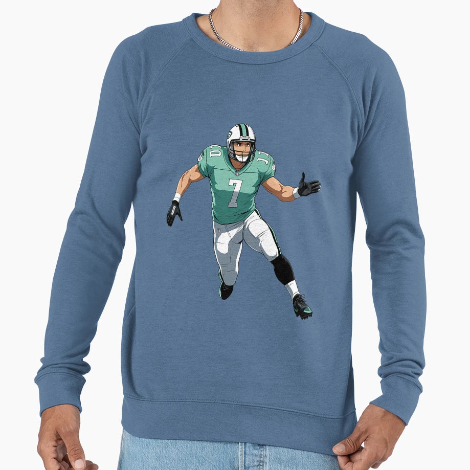 Anime Football Player Defense Sweatshirt - Trendy Graphic for Adults - T-Shirt, Sweatshirt, Hoodie