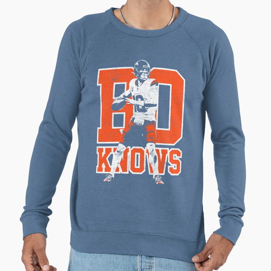 Bo Knows Bo Nix Sweatshirt - Casual Everyday Wear Men Women - T-Shirt, Sweatshirt, Hoodie