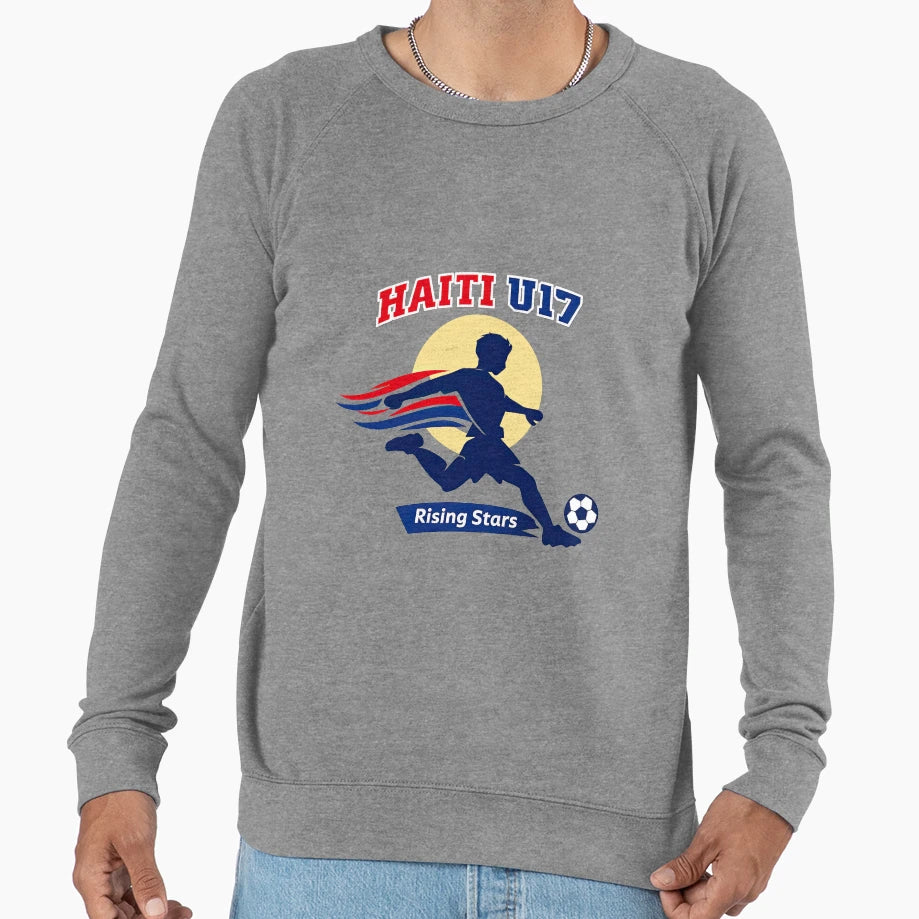 Haiti U17 Rising Stars Football Sweatshirt - Minimalist Print Unisex - T-Shirt, Sweatshirt, Hoodie