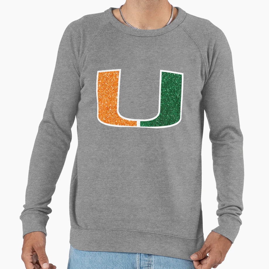 Glitter Miami Hurricanes Sparkly Umiami Sweatshirt - Unique Graphic Unisex - T-Shirt, Sweatshirt, Hoodie
