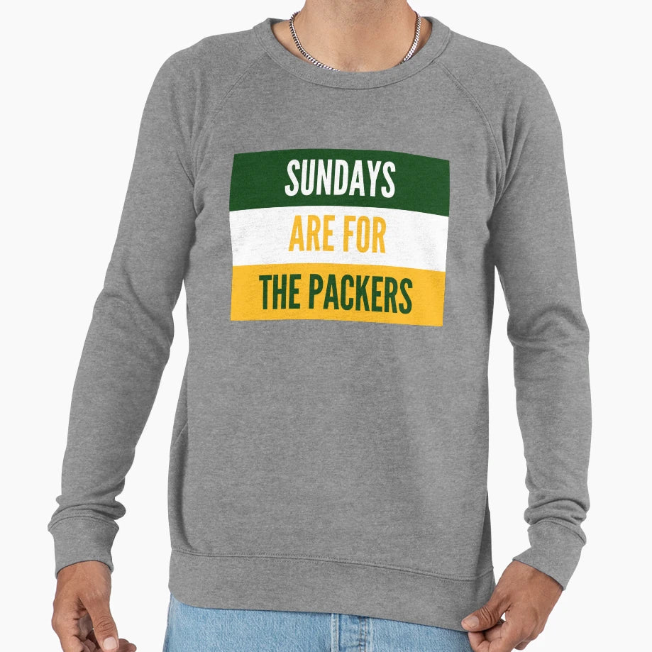Sundays Packers Sweatshirt - Graphic Print Unisex - T-Shirt, Sweatshirt, Hoodie
