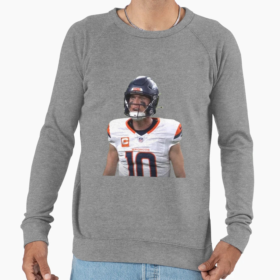 Bo Nix Crazy Eyes Sweatshirt - Minimalist Print Men Women - T-Shirt, Sweatshirt, Hoodie