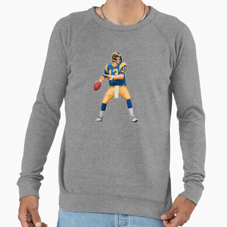 Kurt Warner 13 Drop Back Legends Sweatshirt - Trendy Graphic for Adults - T-Shirt, Sweatshirt, Hoodie