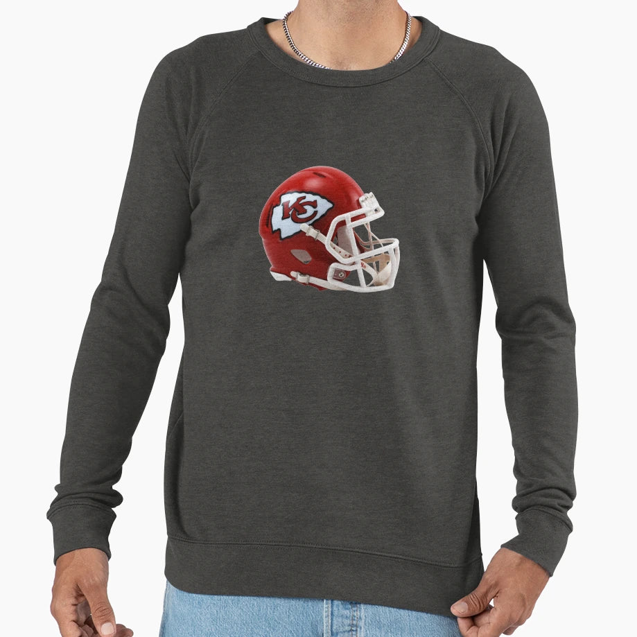 Helmet Chiefs Icon Sweatshirt - Unique Graphic for Adults - T-Shirt, Sweatshirt, Hoodie