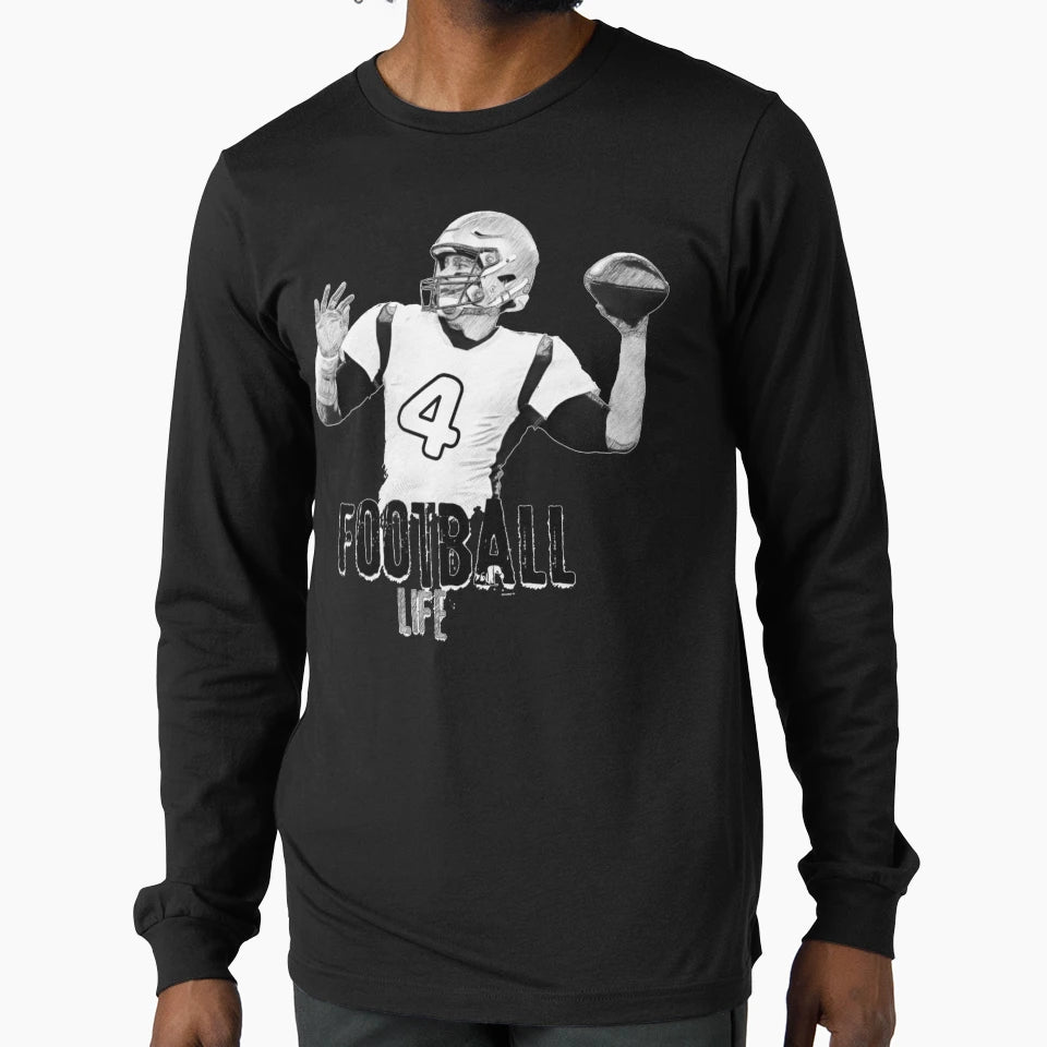 American Football Life T-Shirt - Custom Art Print Men Women - T-Shirt, Sweatshirt, Hoodie