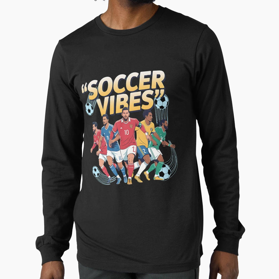 Soccer Vibes Just Do Football Love T-Shirt - Trendy Graphic for Adults - T-Shirt, Sweatshirt, Hoodie