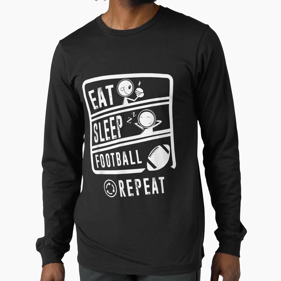 Eat Sleep American Repeat Lovers T-Shirt - Fun Novelty Design Unisex - T-Shirt, Sweatshirt, Hoodie