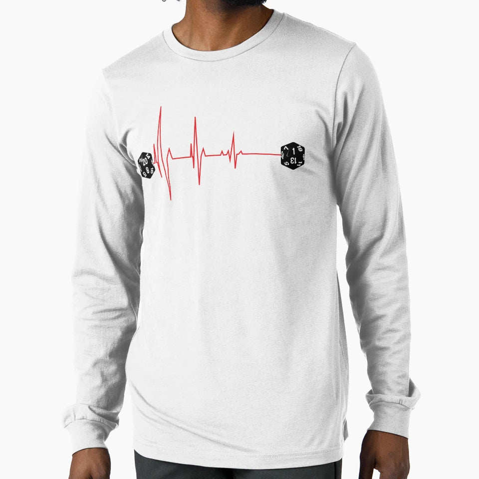 Crit Fail Ekg T-Shirt - Fun Novelty Design Men Women - T-Shirt, Sweatshirt, Hoodie
