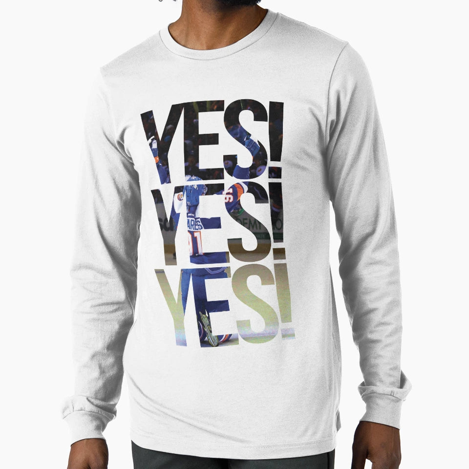 Yes Yes Yes New York Islanders T-Shirt - Custom Art Print Unisex - T-Shirt, Sweatshirt, Hoodie
