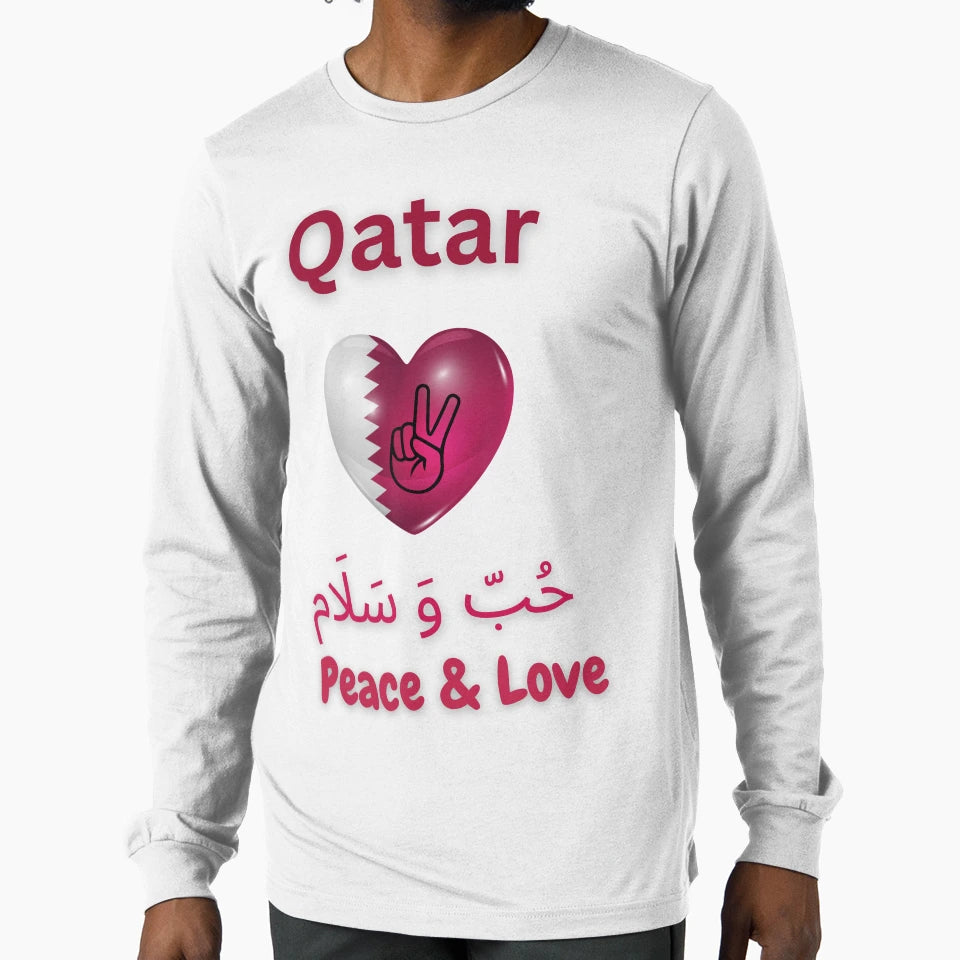Qatar World Cup 2022 Fans T Shirts T-Shirt - Minimalist Print for Adults - T-Shirt, Sweatshirt, Hoodie