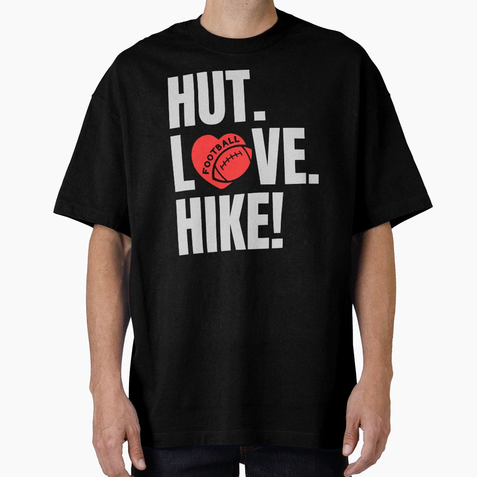 Funny Valentines Hut Love Hike Rugby T-Shirt - Streetwear Style for Adults - T-Shirt, Sweatshirt, Hoodie