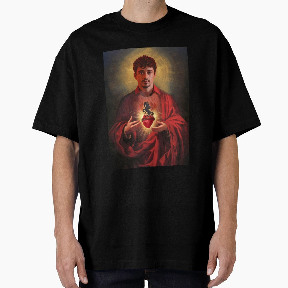 Charles Leclerc Jesus Quality T-Shirt - Custom Art Print for Adults - T-Shirt, Sweatshirt, Hoodie