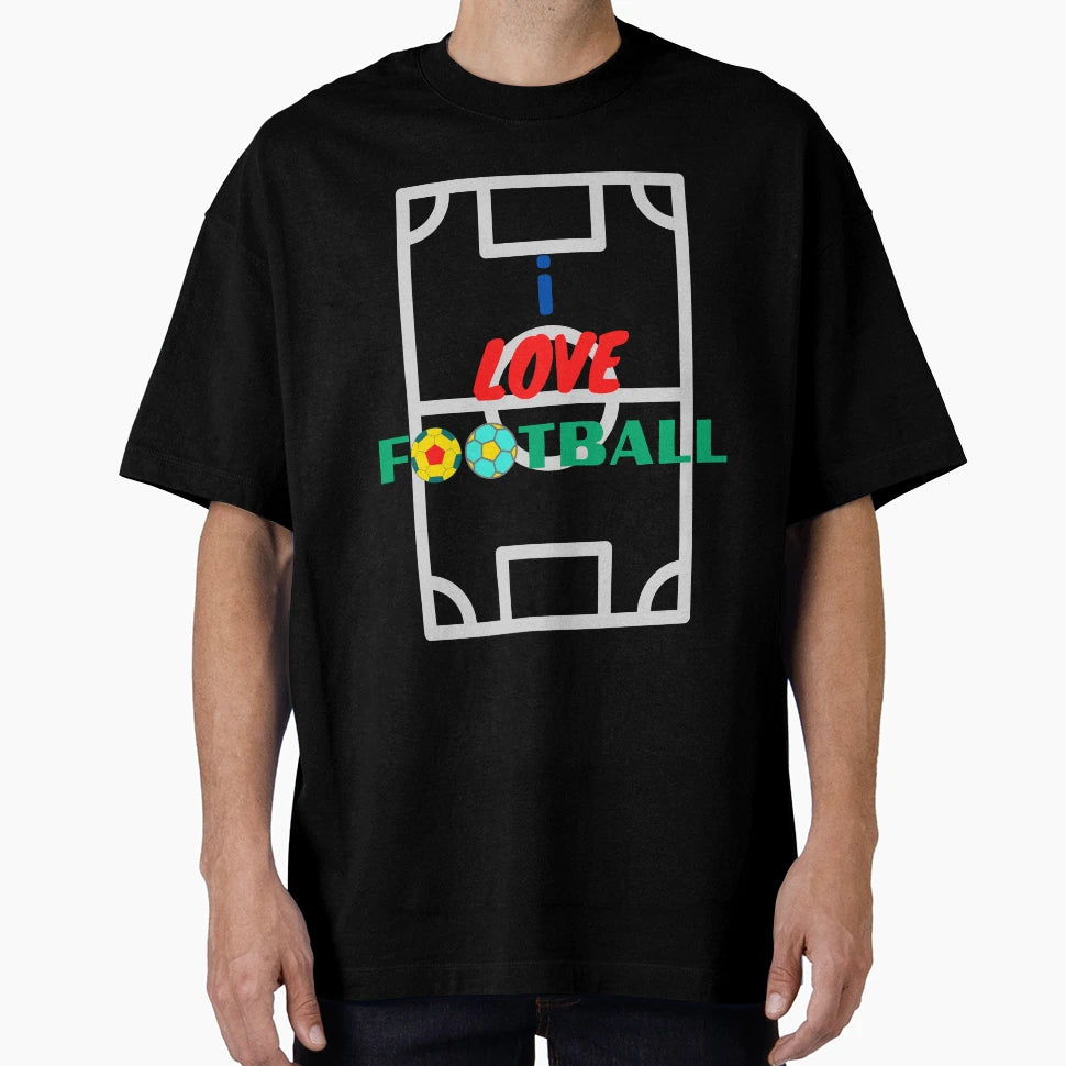I Love Football T-Shirt - Unique Graphic for Adults - T-Shirt, Sweatshirt, Hoodie