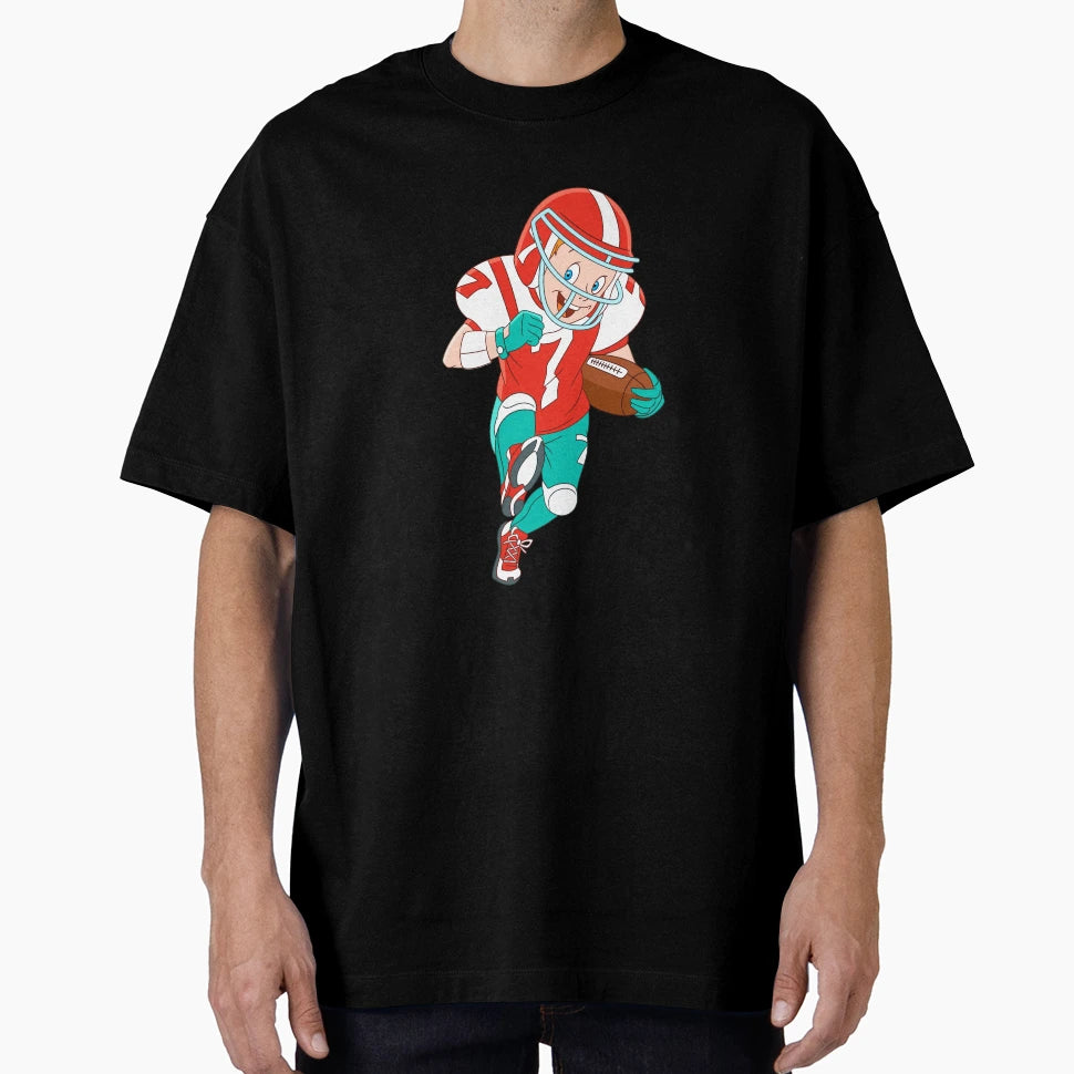 American Football Cartoon T-Shirt - Aesthetic Graphic Men Women - T-Shirt, Sweatshirt, Hoodie