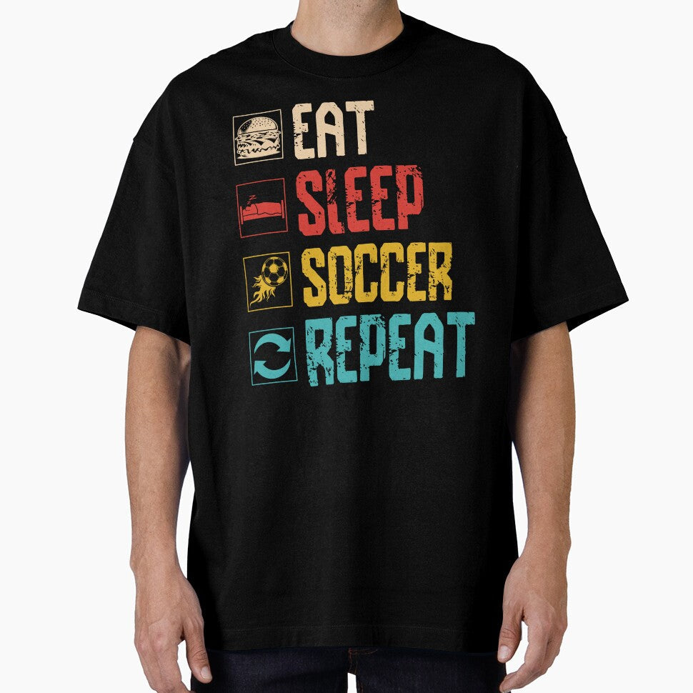 Eat, Sleep, Soccer, Repeat by legendaryskins - Adult & Kids T-Shirts, Sweatshirts & Hoodies apparel design preview 1