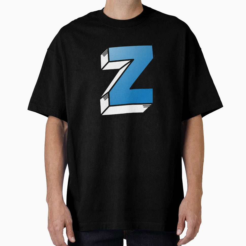 Letter Z Blue T-Shirt - Custom Art Print Unisex - T-Shirt, Sweatshirt, Hoodie