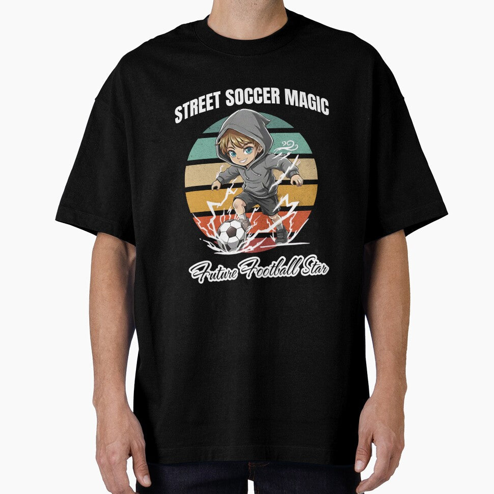 Street Soccer Magic Future Football Star by - Adult & Kids T-Shirts, Sweatshirts & Hoodies apparel design preview 1